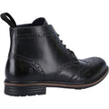 Hush Puppies Joshua Bottes Noires En Cuir Pour Hommes