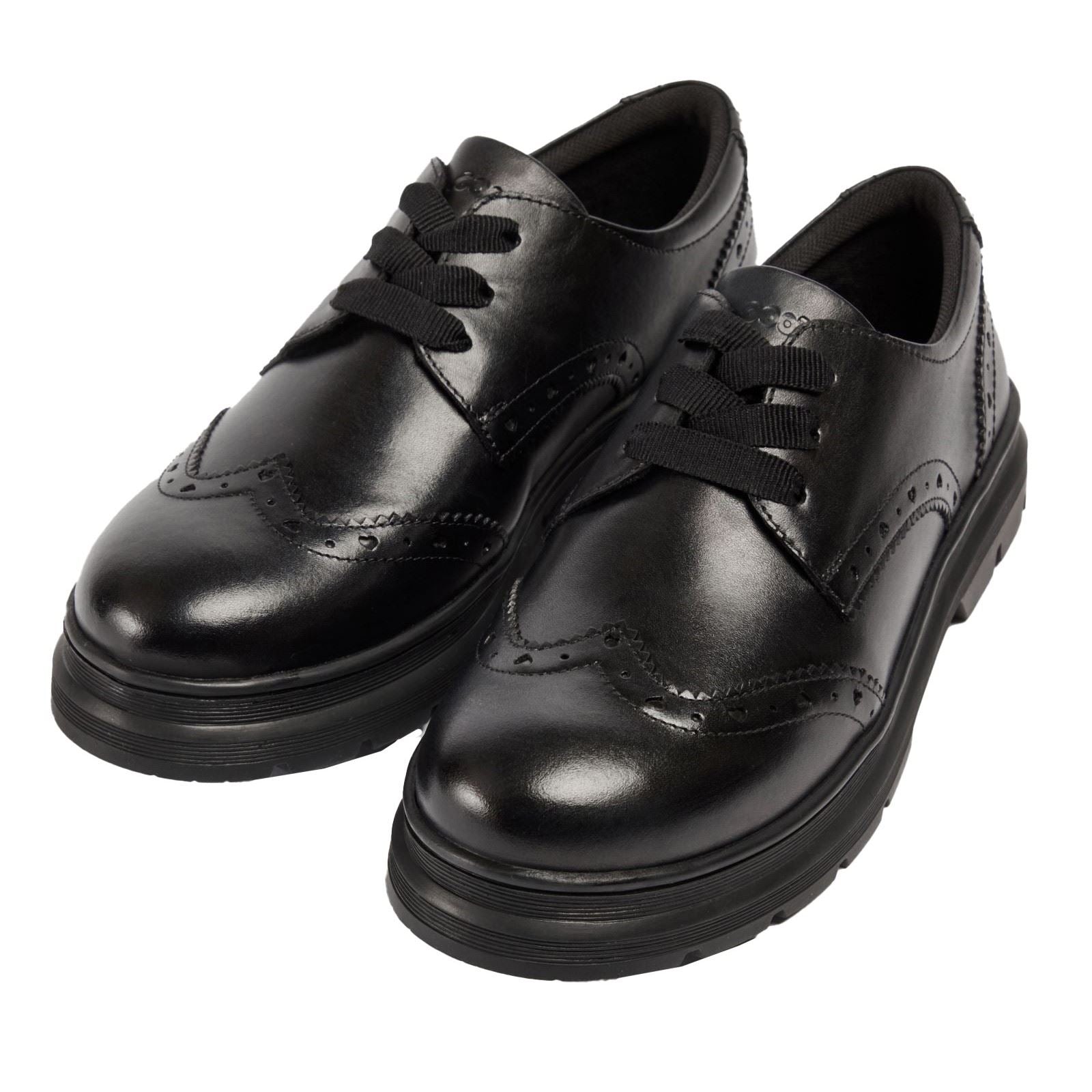 Pod Fiona Chaussures Noires Pour Filles En Cuir