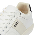 Boss Chaussures De Tennis Blanches Pour Hommes Aiden Open.