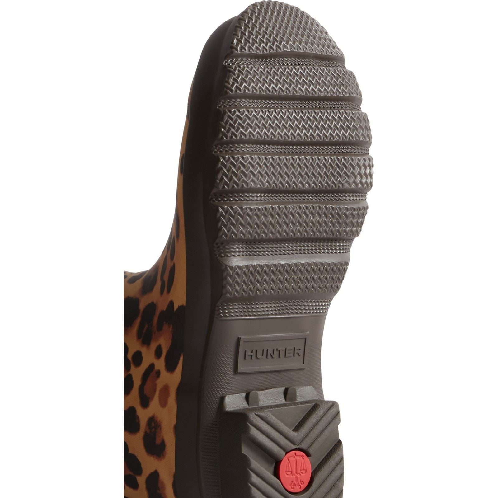 Hunter Original Short Leopard Boot Bottes En Caoutchouc Pour Femmes Imprimé Léopard/Marron Chocolat