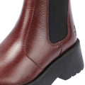 Fly London Medi Bottes En Cuir Rouge Pour Femmes