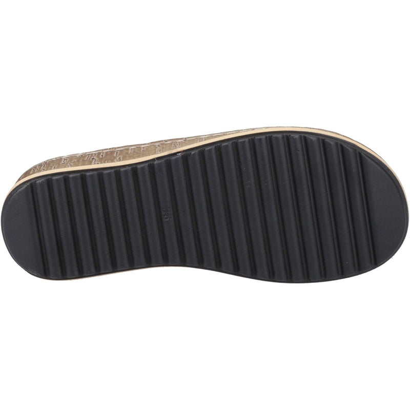 Hush Puppies Elissa Toepost Sandales Pour Femmes En Daim Suédois Beige