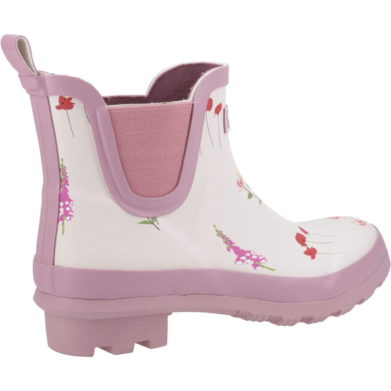 Cotswold Wildflower Ankle Bottes En Caoutchouc Pour Femmes En Rose