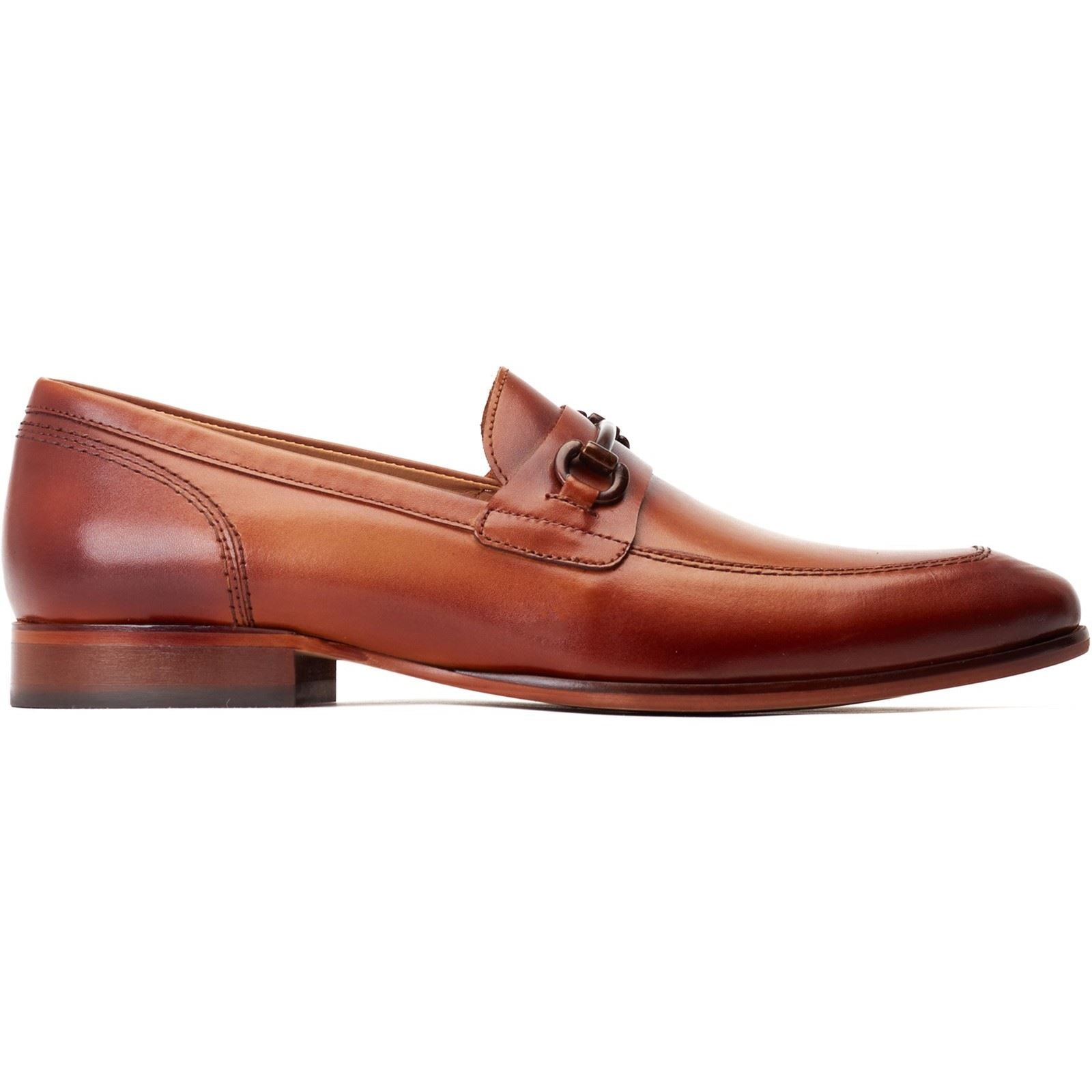 Base London Russo Chaussures À Enfiler Pour Hommes En Cuir Brûlé