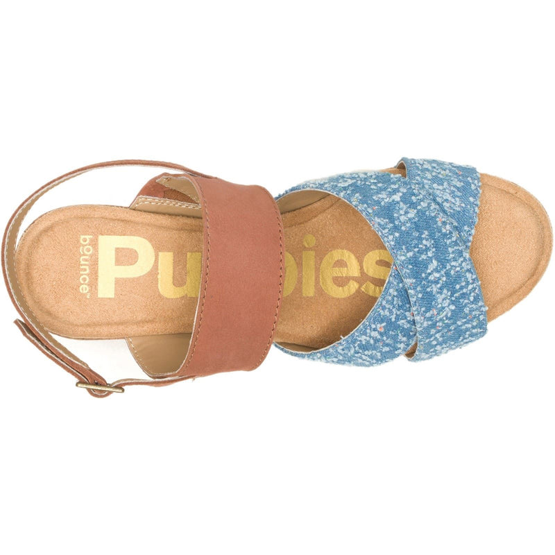 Hush Puppies Willow X Band Sandales En Denim Pour Femmes En Suède