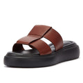 Vagabond Blenda Fish Mule en cuir Cognac Sandales pour femmes marron