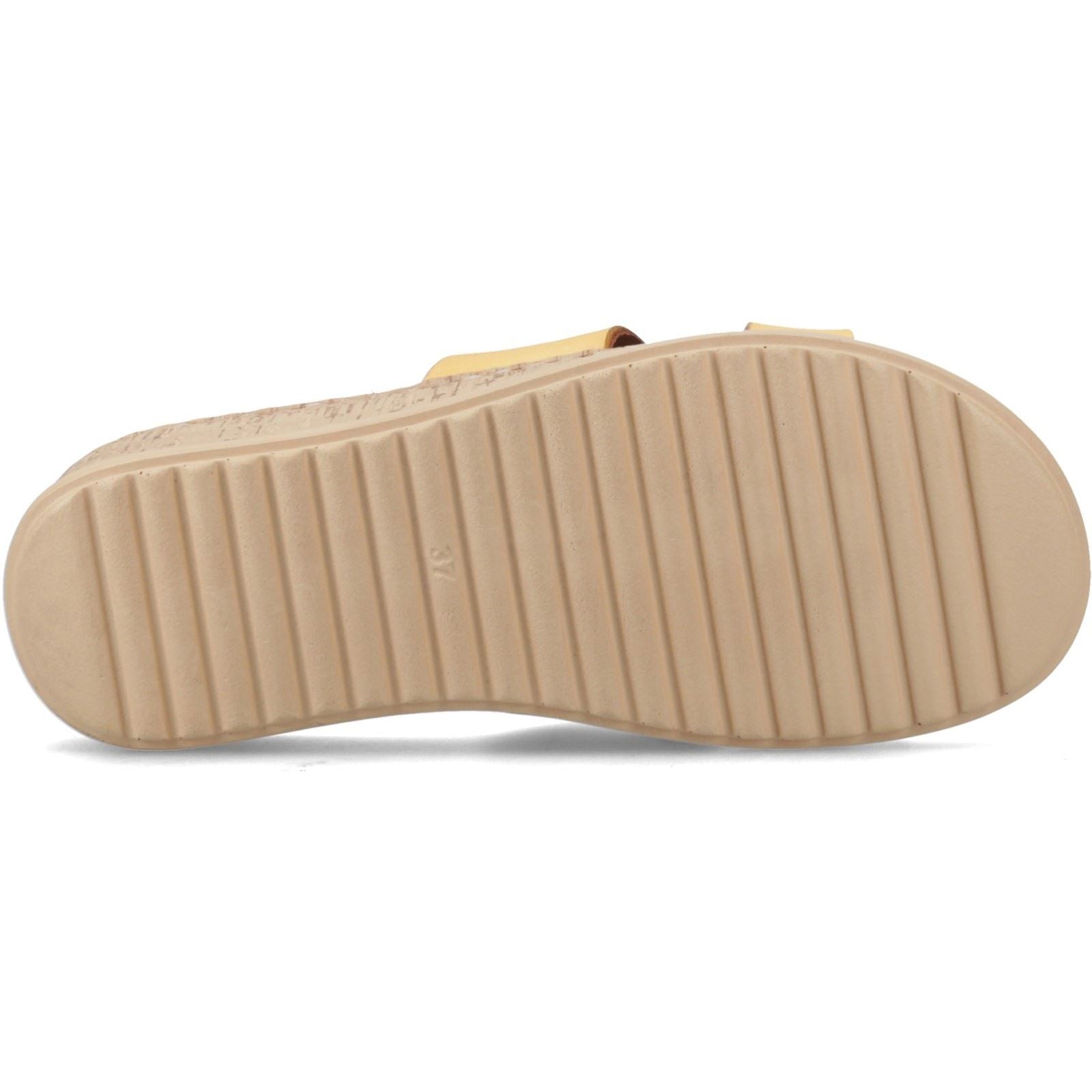 Hush Puppies Eloise Sandales En Cuir Pour Femmes Moutarde