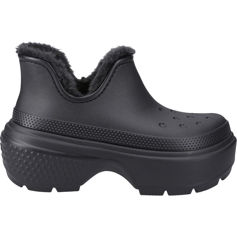 Crocs Stomp Shorty bottes noires pour Femmes en Thermoplastique