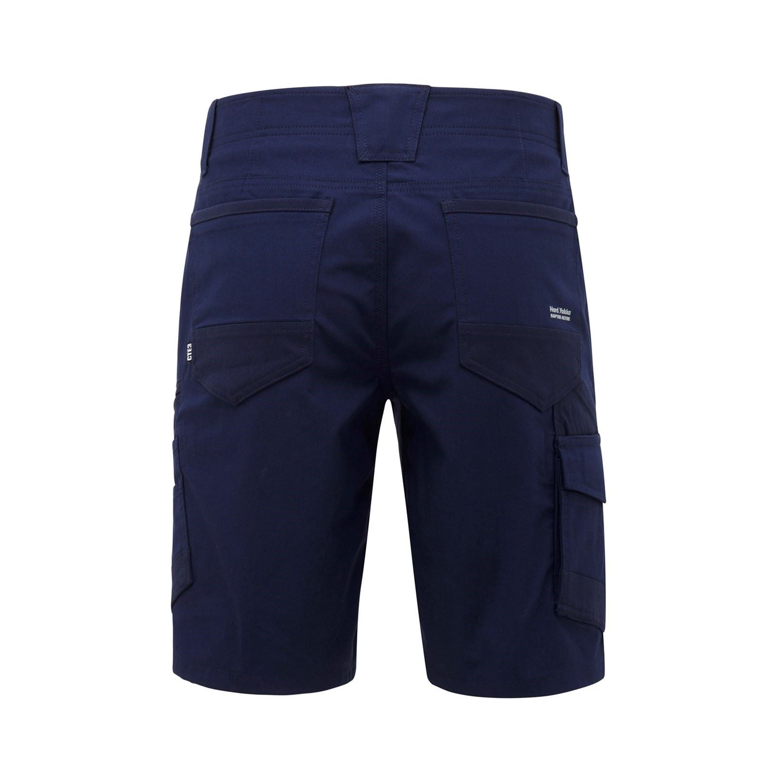 Hard Yakka Raptor Active Shorts En Coton Pour Hommes Bleu Longueur Genoux