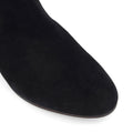 Dune Pippie Bottes Noires À Talons En Cuir Pour Femme