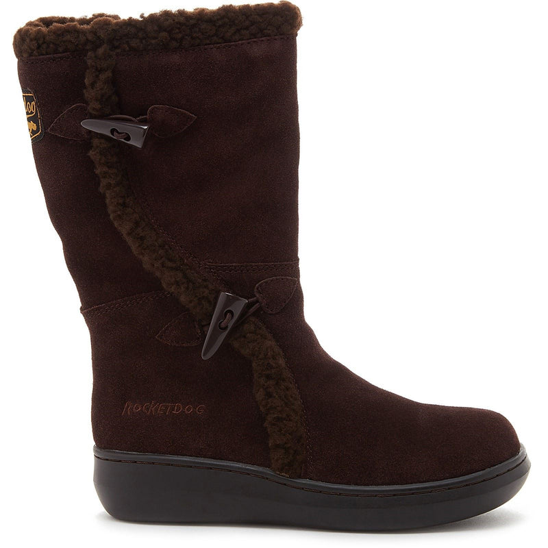 Rocket Dog Slope Bottes Pour Femmes En Daim Couleur Chocolat
