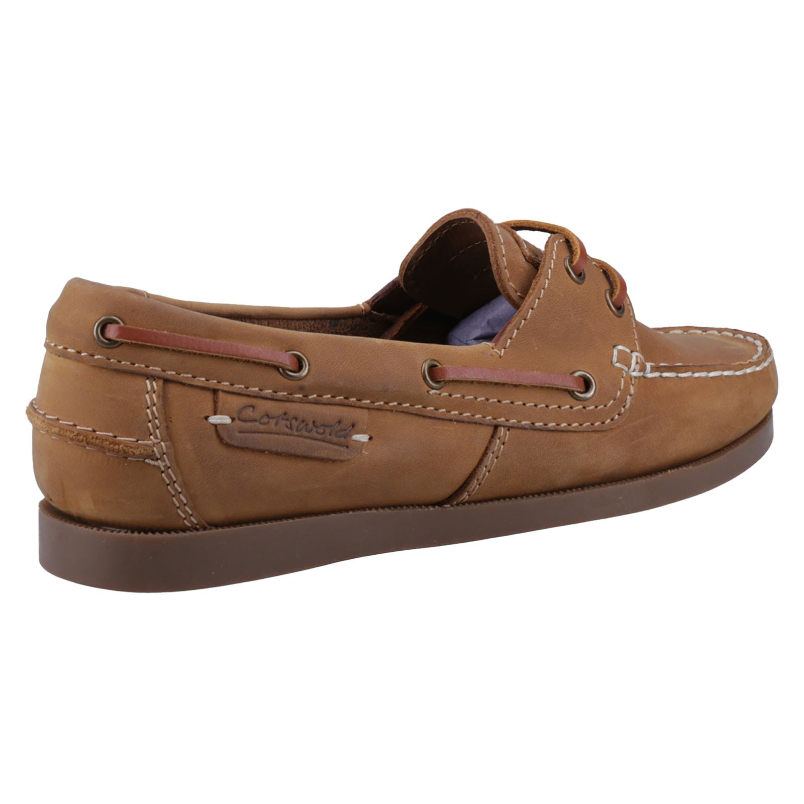 Cotswold Waterlane Chaussures Bateau En Cuir Pour Femmes Couleur Chameau