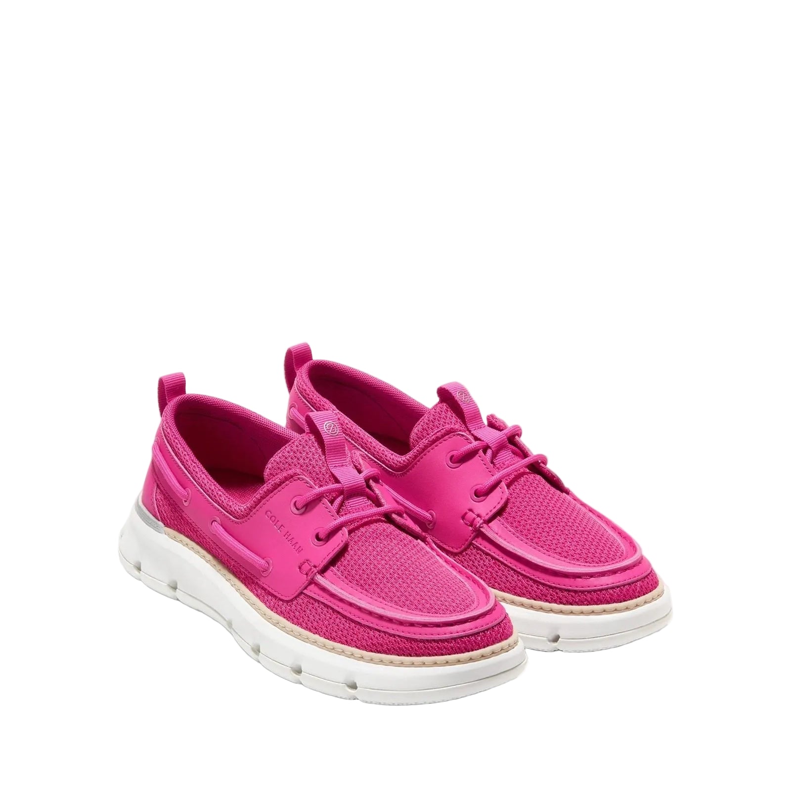 Cole Haan 4.ZeroGrand Regatta Mocassins Pour Femmes En Rose Paon/Gris/Blanc Optique