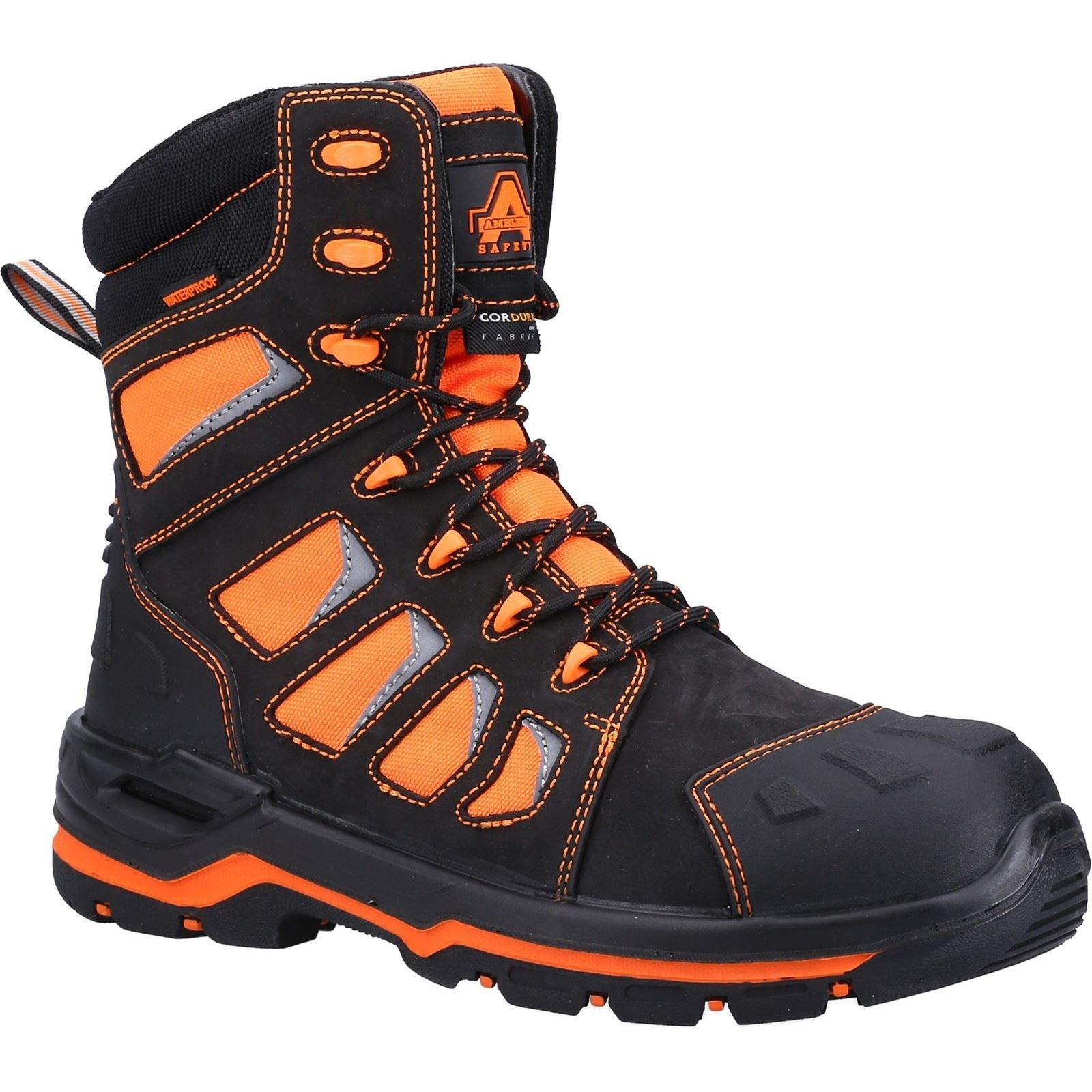 Amblers Safety Bottes De Sécurité En Cuir Orange Beacon