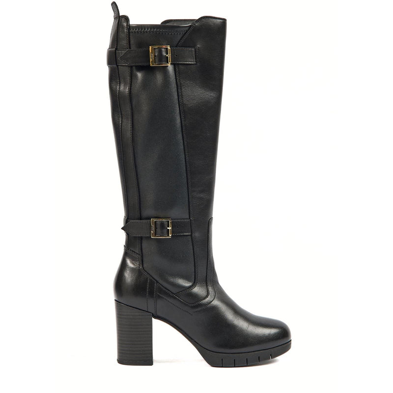 Pod Nitika Bottes Noires En Cuir Pour Femmes