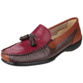 Cotswold Biddlestone Mocassins En Cuir Pour Femmes - Châtaigne / Fauve / Vin