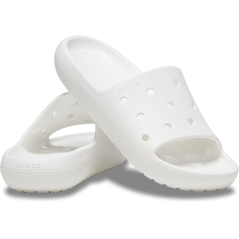 Crocs Classic Slides en thermoplastique blanc