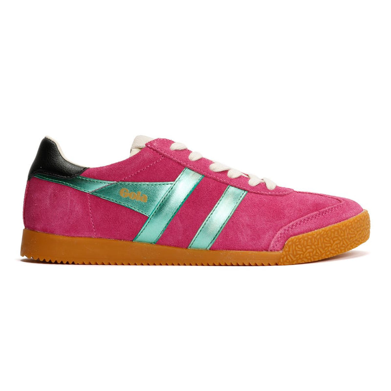 Gola Elan Glitz Chaussures De Sport Roses Pour Femmes En Daim