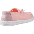 HEYDUDE Wendy Eyelet Lace Chaussures Mocassins Pour Femmes En Mélange De Coton Rose Pâle