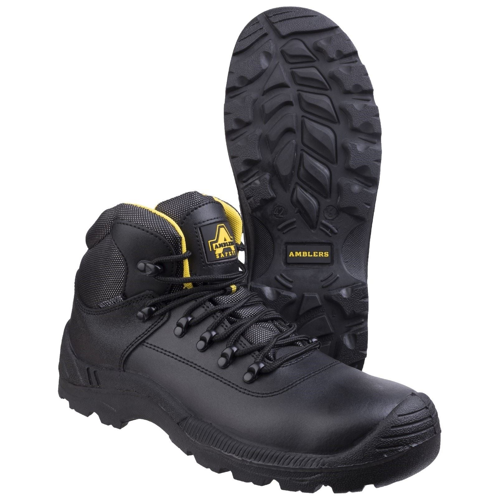 Amblers Safety Bottes De Sécurité En Cuir Noir Fs220