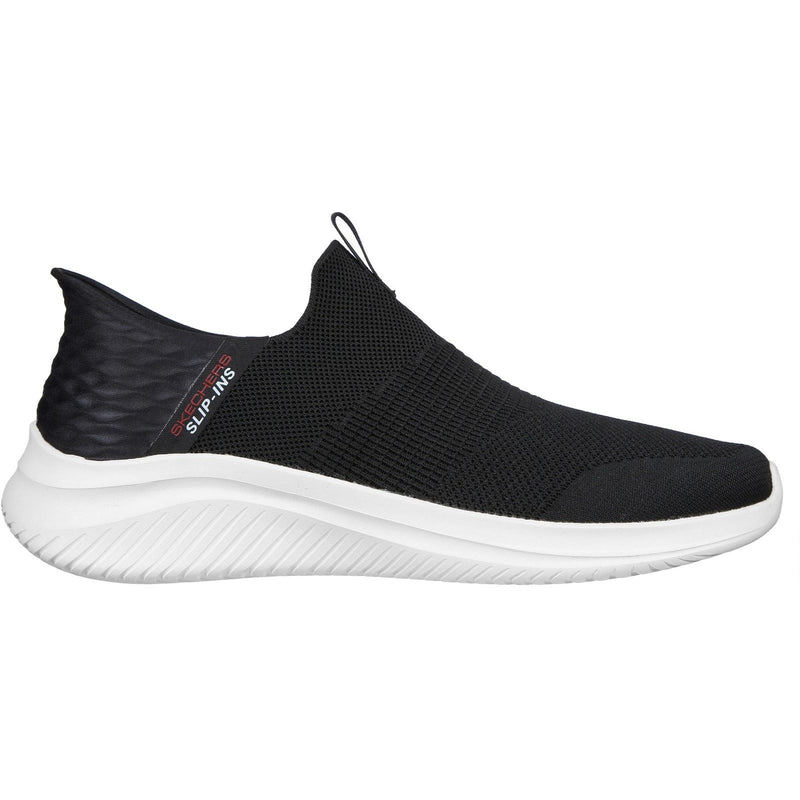 Skechers Ultra Flex 3.0 Smooth Step Baskets Noires Pour Hommes En Polyester