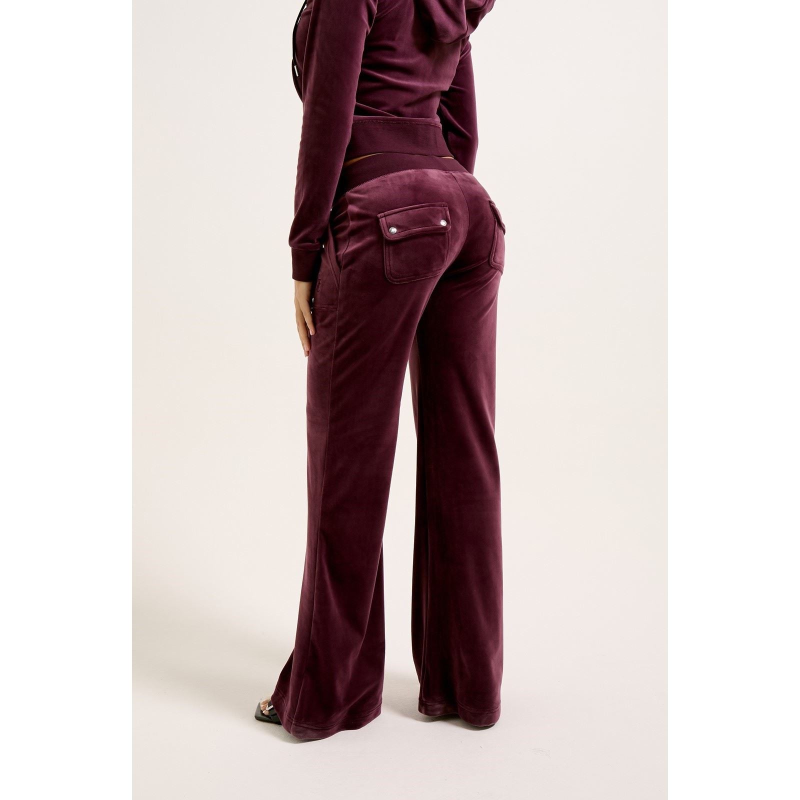 Juicy Couture Layla Pantalons De Survêtement En Polyester Pour Femmes Couleur Vin