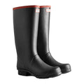Hunter Argyll Full Knee Bottes En Caoutchouc Noires Wellington