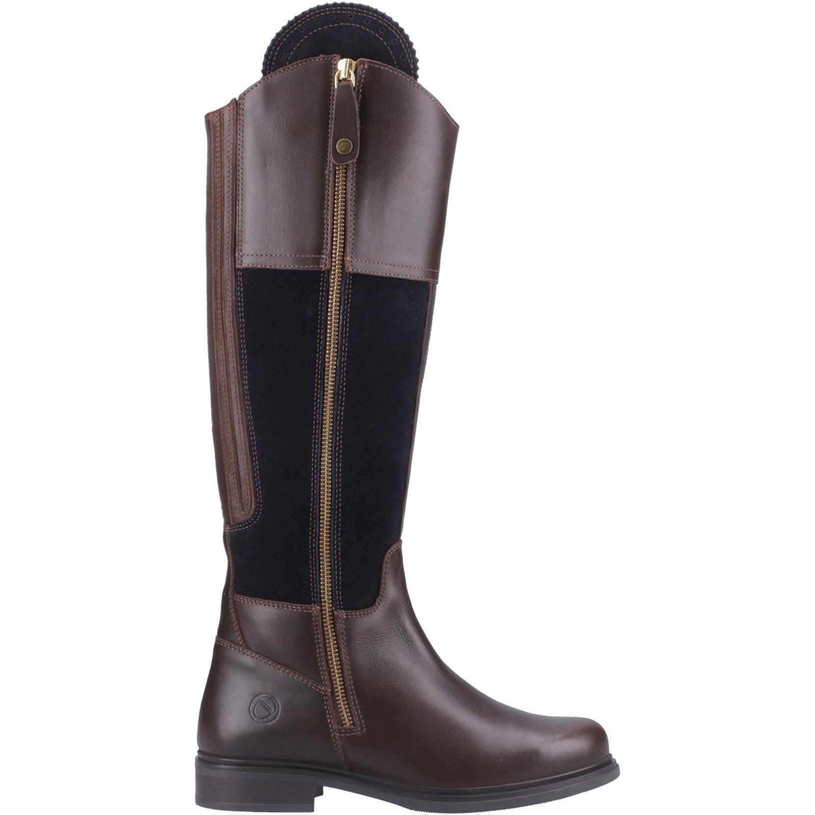 Cotswold Buscot Bottes En Cuir Pour Femmes Marron/marine