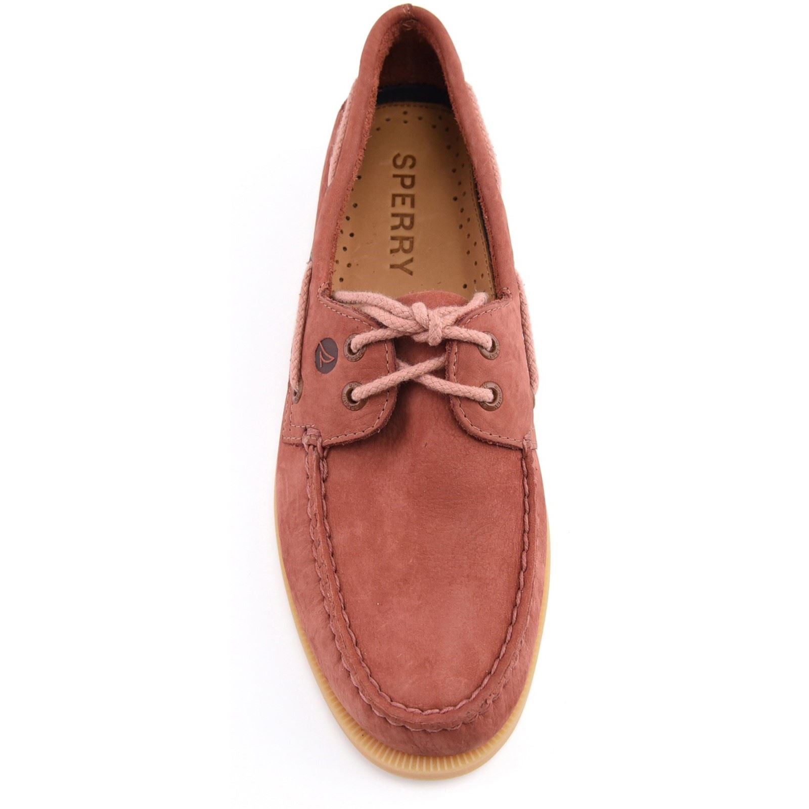 Sperry Authentic Original Chaussures Bateau Rouges En Cuir Pour Hommes