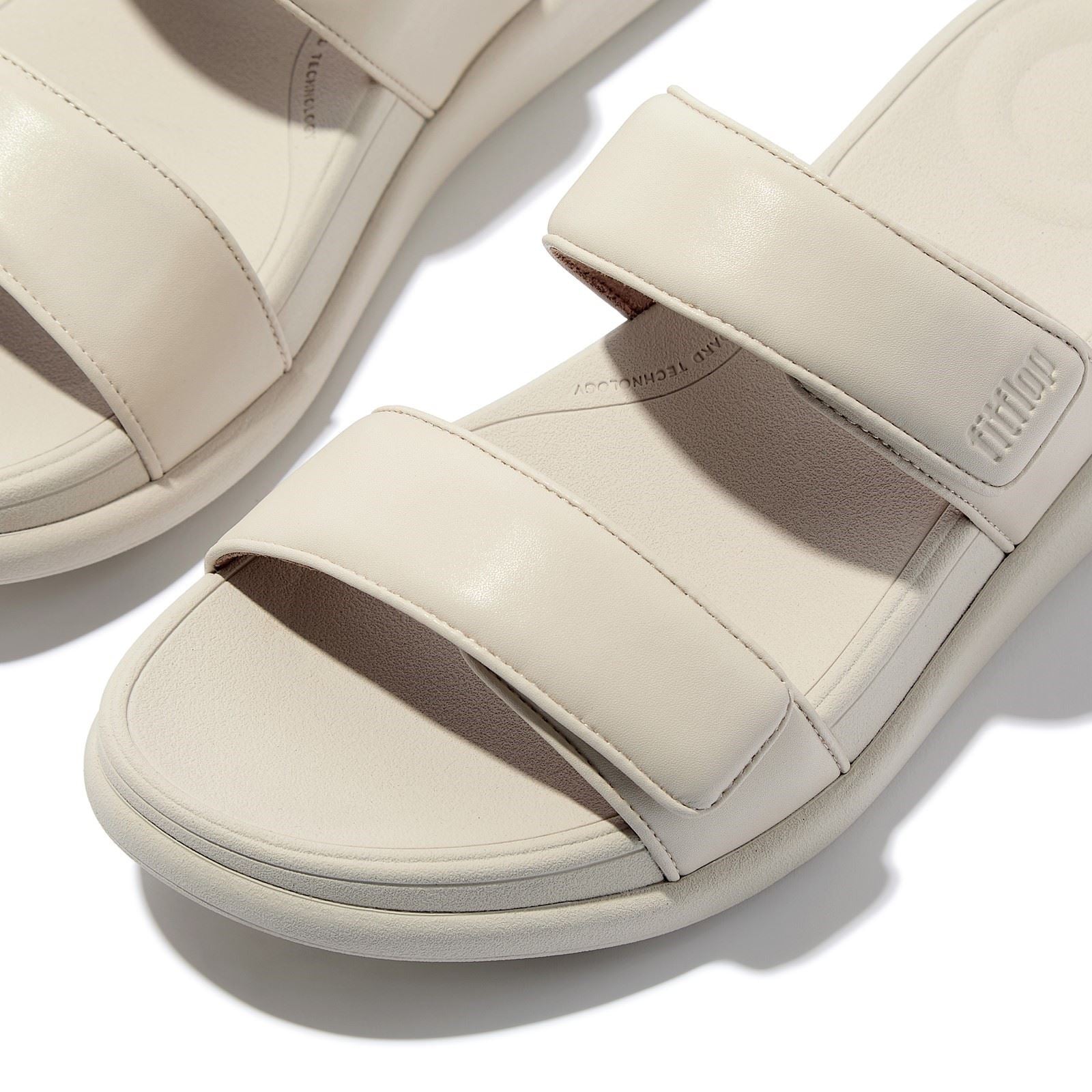 Fitflop F-Mode Go Sandales Beiges Pour Femmes En Polyuréthane Paris