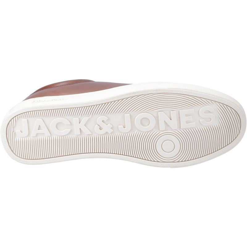 Jack & Jones Galaxy Baskets En Cuir Pour Hommes Cognac