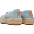 TOMS Valencia Espadrilles Bleu Pâle Femme 100% Coton