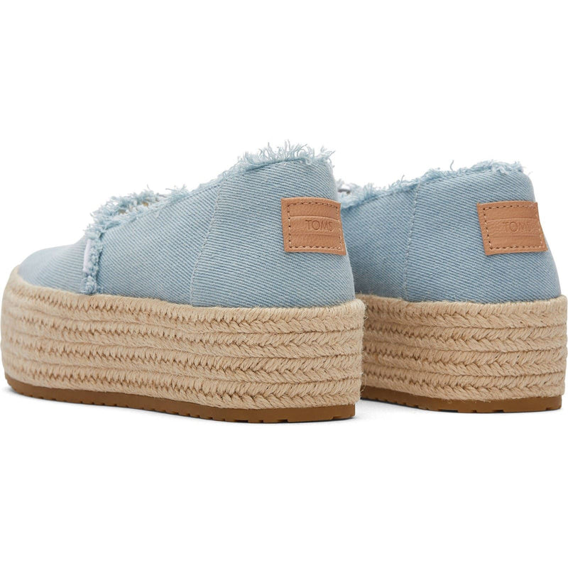 TOMS Valencia Espadrilles Bleu Pâle Femme 100% Coton