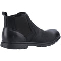 Hush Puppies Tyrone Bottes Noires En Cuir Pour Hommes