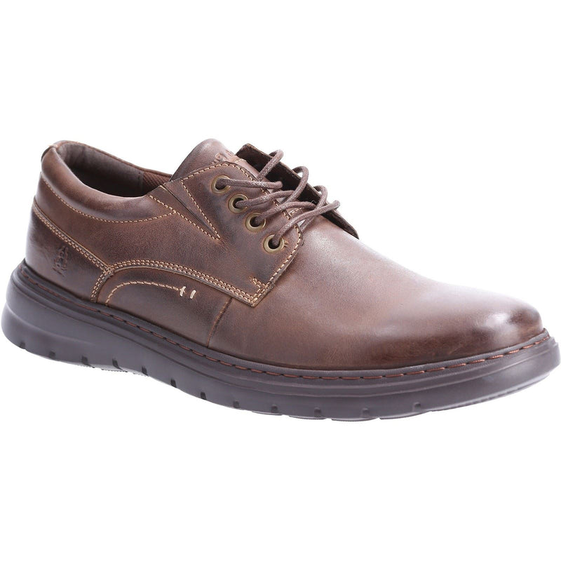 Hush Puppies TRITON LACE UP Chaussures En Cuir Marron À Lacets Pour Homme
