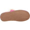 Hush Puppies Ashleigh Chaussons Roses Pour Femmes En Fausse Fourrure