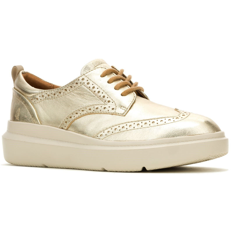 Hush Puppies Joy Chaussures Richelieu Pour Femmes En Cuir Champagne