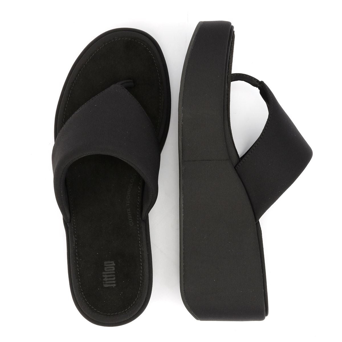 FitFlop Platfforms Wedge Sandales Noires Pour Femmes