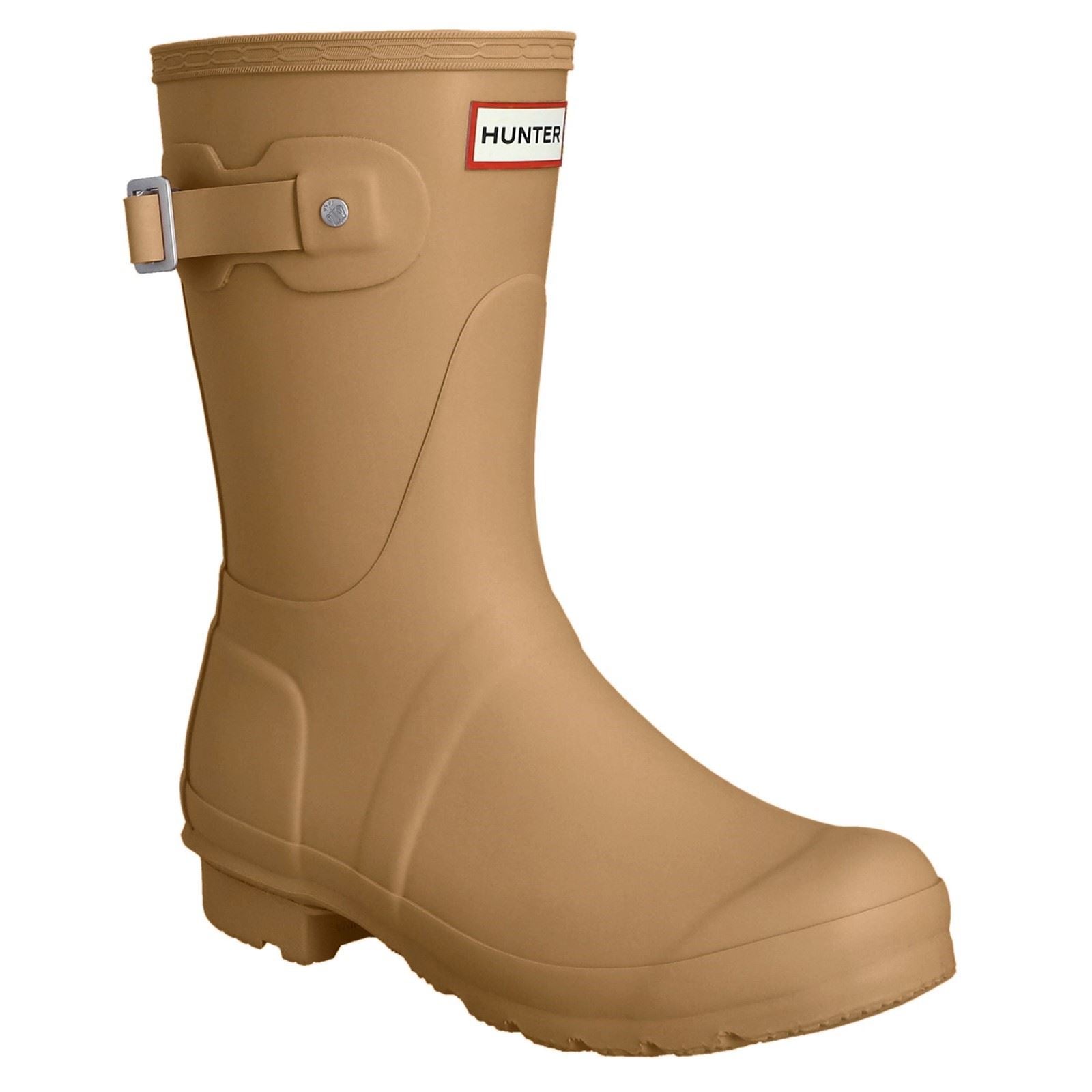 Hunter Original Short Bottes En Caoutchouc Gravel/Biscuit Wellington
