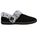 Skechers Cozy Campfire Fresh Toast Chaussons Noirs En Textile Pour Femme