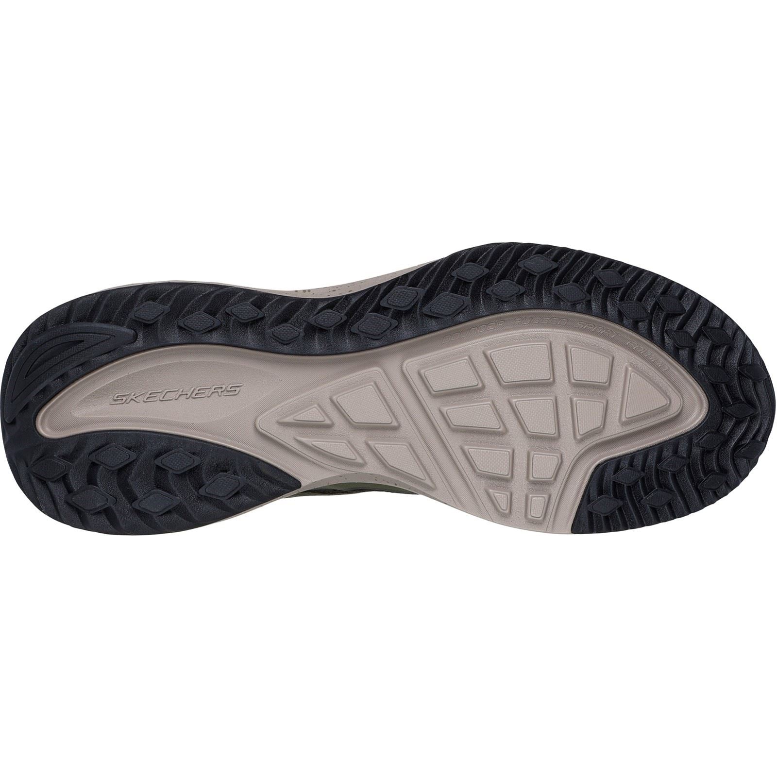 Skechers Bounder Rse Bottes De Randonnée En Cuir Pour Hommes, Olive/Noir