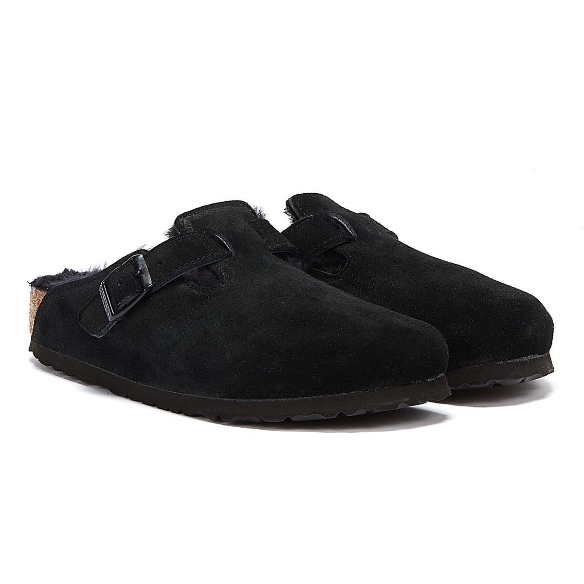 Chaussons Birkenstock Boston Shearling Noir