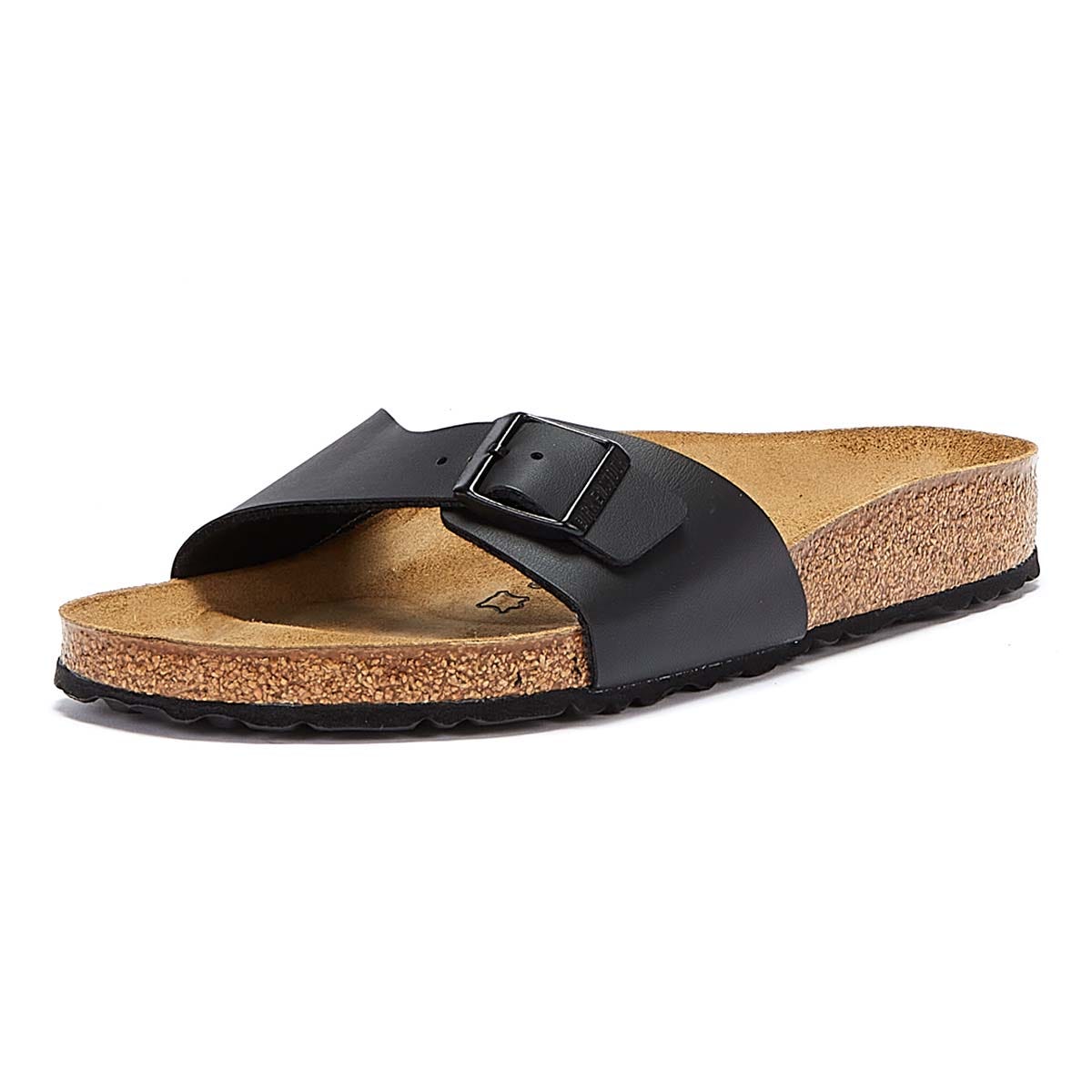 Birkenstock Madrid Birko Flor Womens Black Sandals
