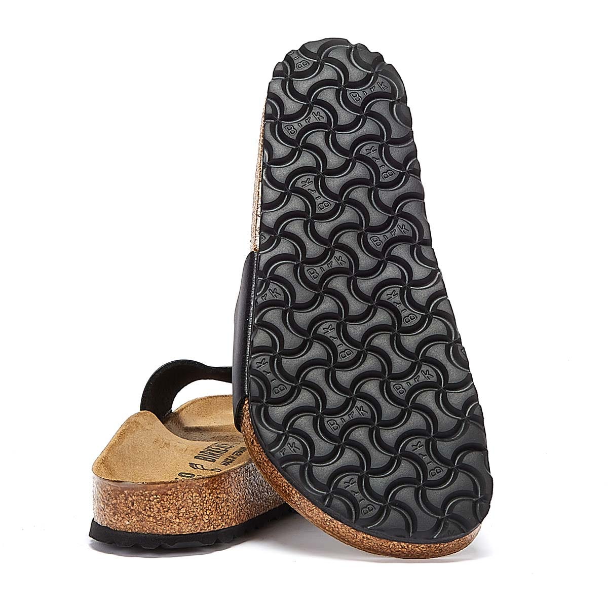 Birkenstock Madrid Birko Flor Womens Black Sandals