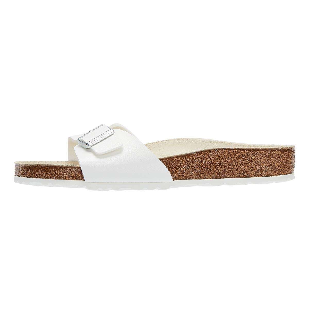 Birkenstock Madrid Birko Flor Femmes Blanc Sandales