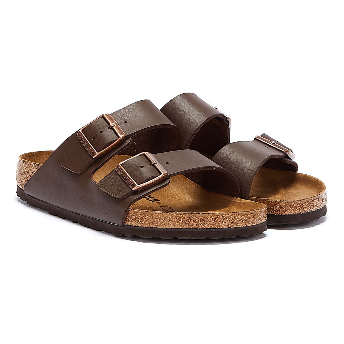 Birkenstock Arizona Birko-Flor Hommes Sandales marron régulières