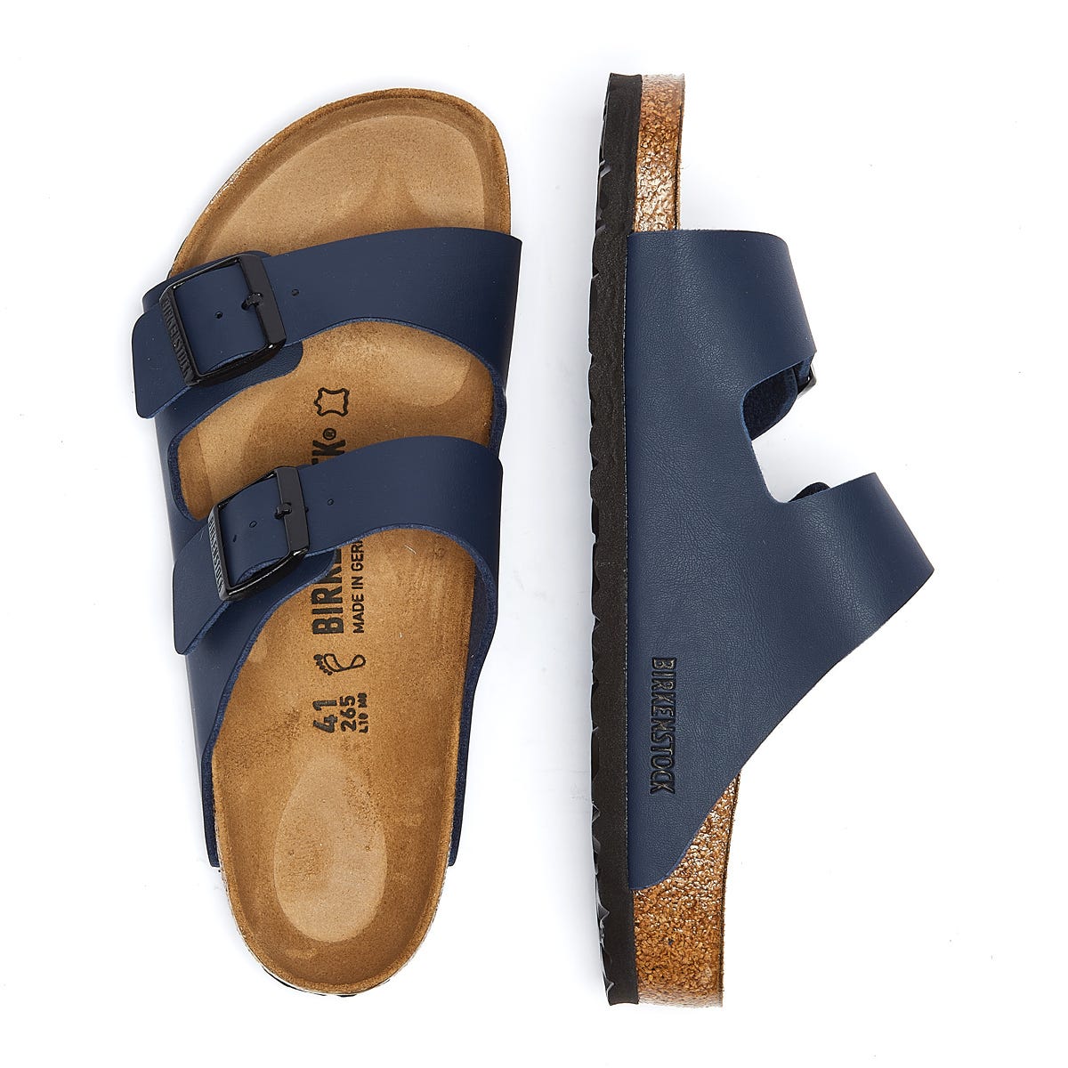Birkenstock Arizona Birko Flor Navy Sandales