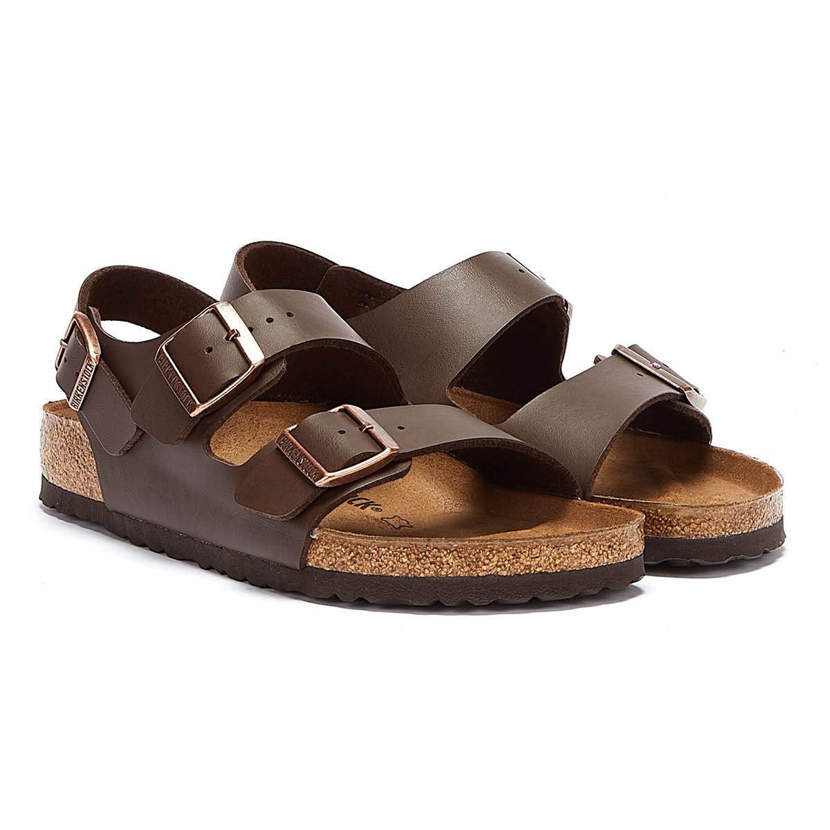 Birkenstock Milano Birko Flor Dark Brown Sandales