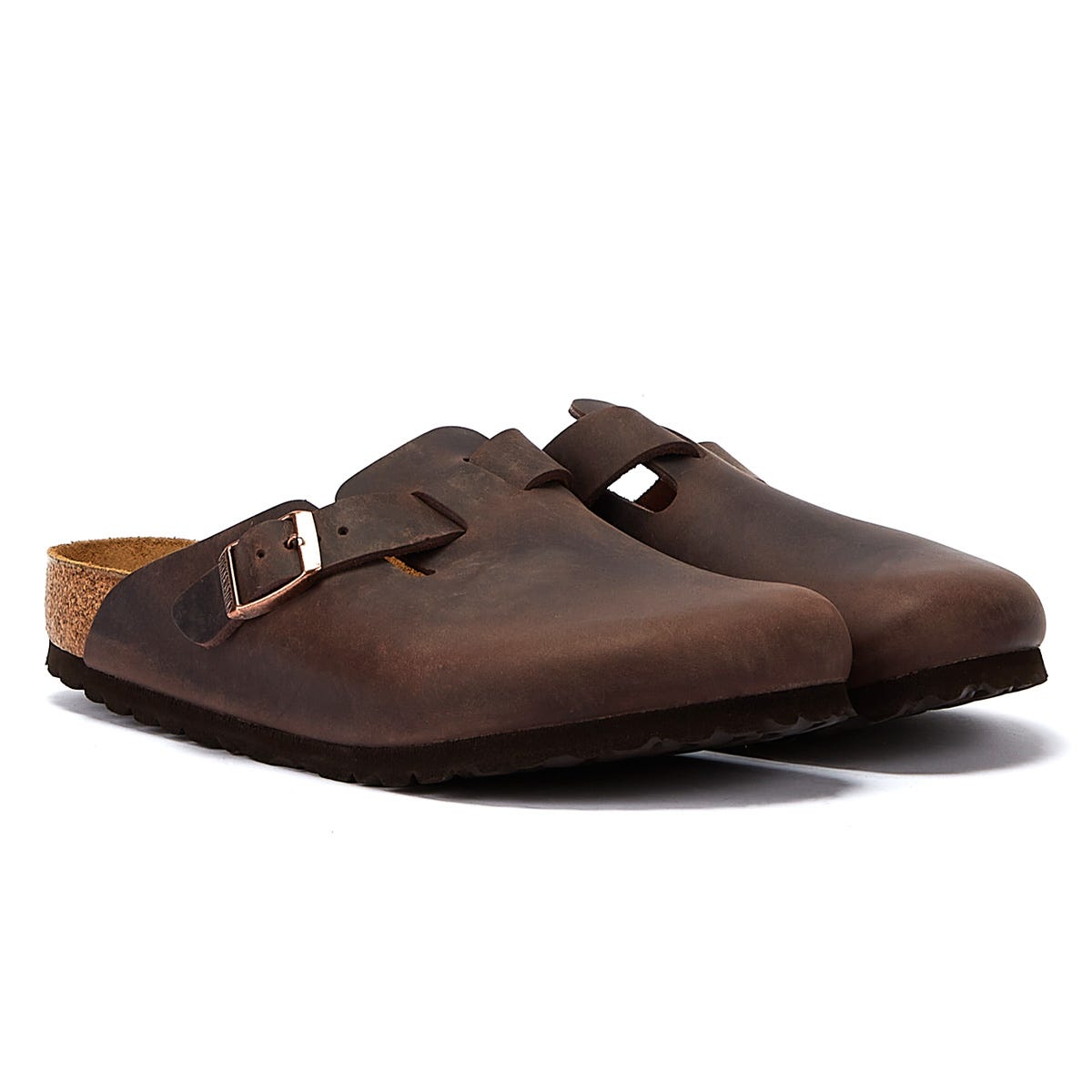 Pantoufles Birkenstock Boston Oiled Nubuck Habana