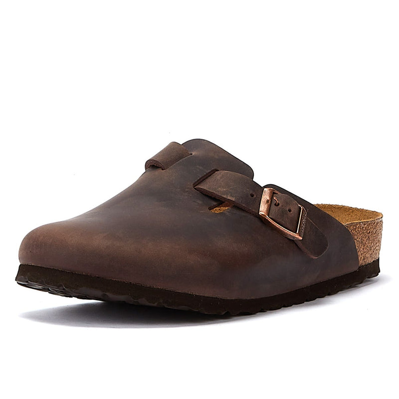 Pantoufles Birkenstock Boston Oiled Nubuck Habana